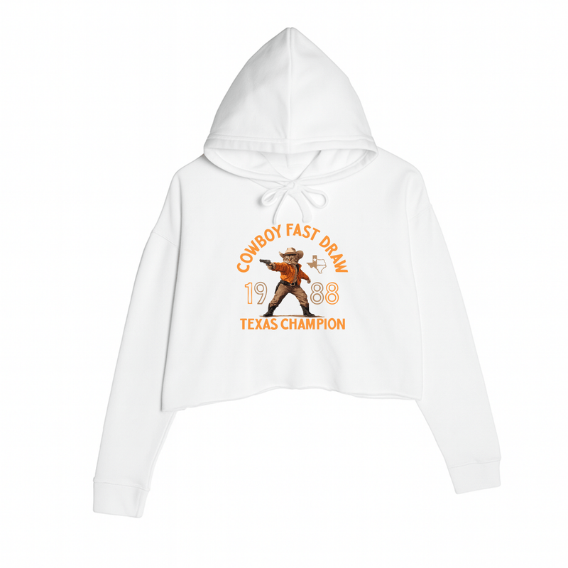 Load image into Gallery viewer, Women&#39;s | Texas Standoff | Crop Hoodie - Arm The Animals Clothing LLC
