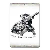 30oz. Tank Turtle | Metal Sign - Arm The Animals Clothing Co.