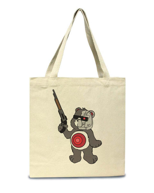 Accessories | B-800 Judgement Bear | Tote Bag - Arm The Animals Clothing Co.
