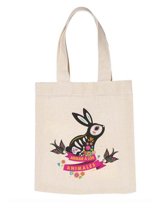 Accessories | Bunny Alebrije | Tote Bag - Arm The Animals Clothing Co.