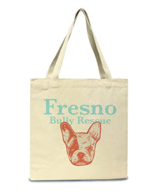 Accessories | Fresno Bully Rescue Frenchie Logo | Tote Bag - Arm The Animals Clothing Co.