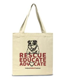 Accessories | Fresno Bully Rescue Logo | Tote Bag - Arm The Animals Clothing Co.