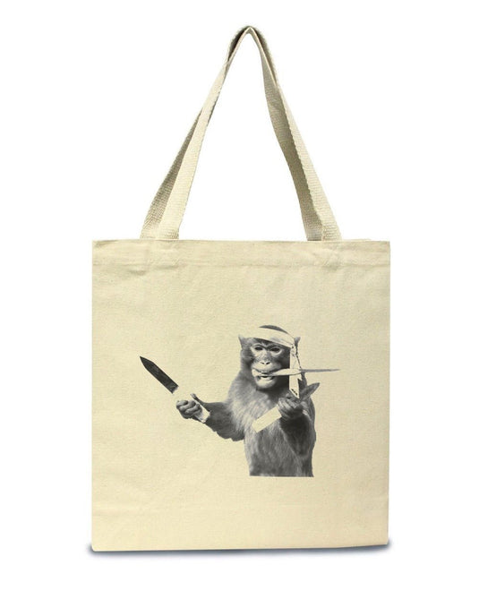 Accessories | I'm Gonna Come At You Like A Spider Monkey | Tote Bag - Arm The Animals Clothing Co.