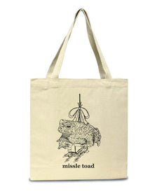 Accessories | Missile Toad | Tote Bag - Arm The Animals Clothing Co.
