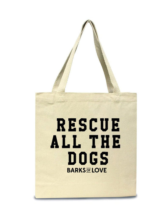 Accessories | Rescue All The Dogs | Tote Bag - Arm The Animals Clothing Co.