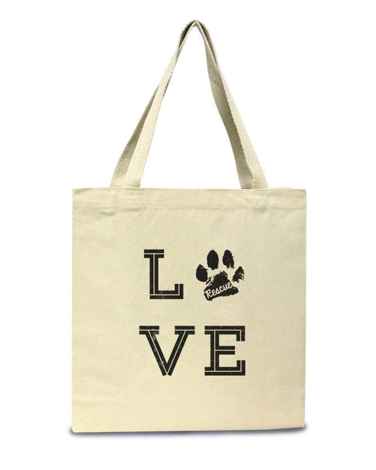 Accessories | Rescue With Love | Tote Bag - Arm The Animals Clothing Co.