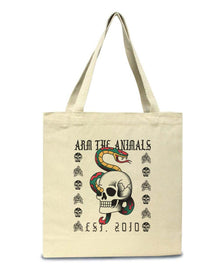 Accessories | Tattoo Snake | Tote Bag - Arm The Animals Clothing Co.