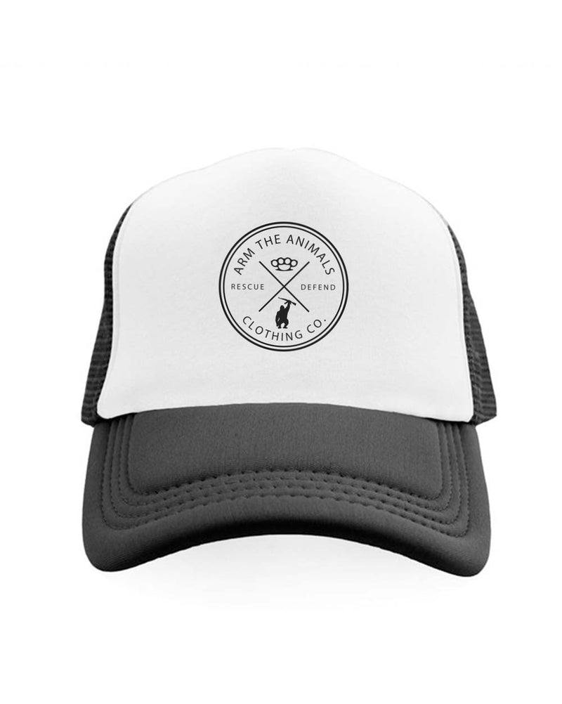 Load image into Gallery viewer, Accessory | Rescue Knuckles | Trucker Hat - Arm The Animals Clothing Co.
