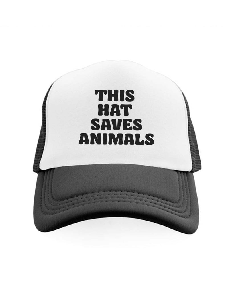 Load image into Gallery viewer, Accessory | This Hat Saves Animals | Trucker Hat - Arm The Animals Clothing Co.
