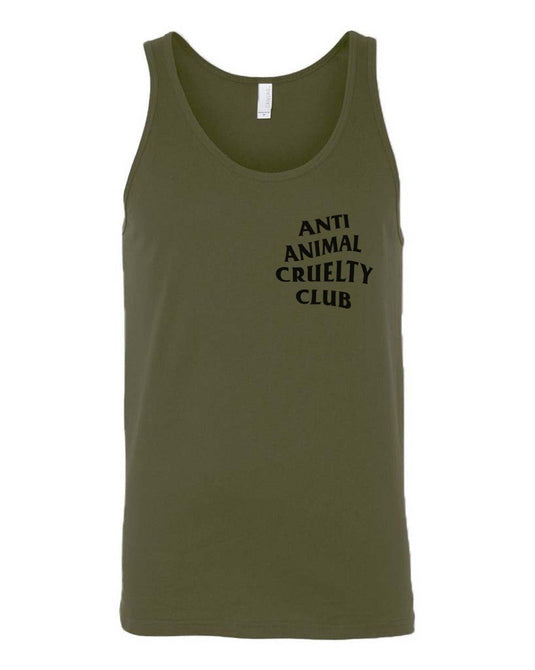 Men's | Anti Animal Cruelty Club | Tank Top - Arm The Animals Clothing Co.