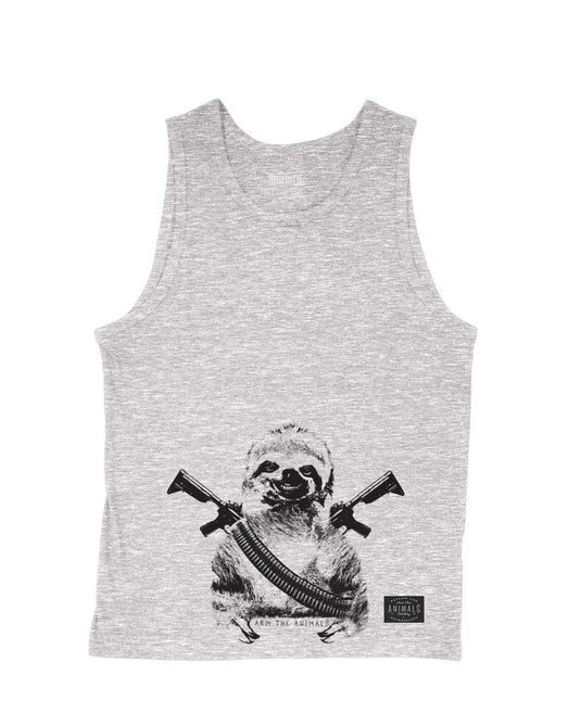 Men's | Artillery Sloth | Tank Top - Arm The Animals Clothing Co.