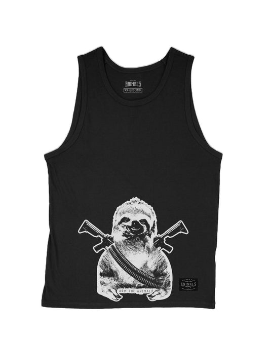 Men's | Artillery Sloth | Tank Top - Arm The Animals Clothing Co.