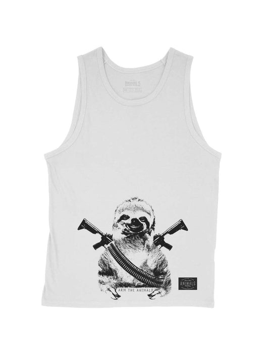 Men's | Artillery Sloth | Tank Top - Arm The Animals Clothing Co.