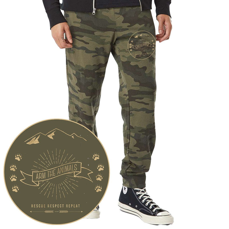 Load image into Gallery viewer, Men&#39;s | ATA Wilderness Logo | Sweatpants - Arm The Animals Clothing Co.
