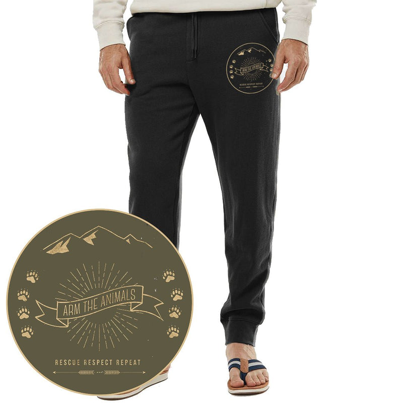 Load image into Gallery viewer, Men&#39;s | ATA Wilderness Logo | Sweatpants - Arm The Animals Clothing Co.
