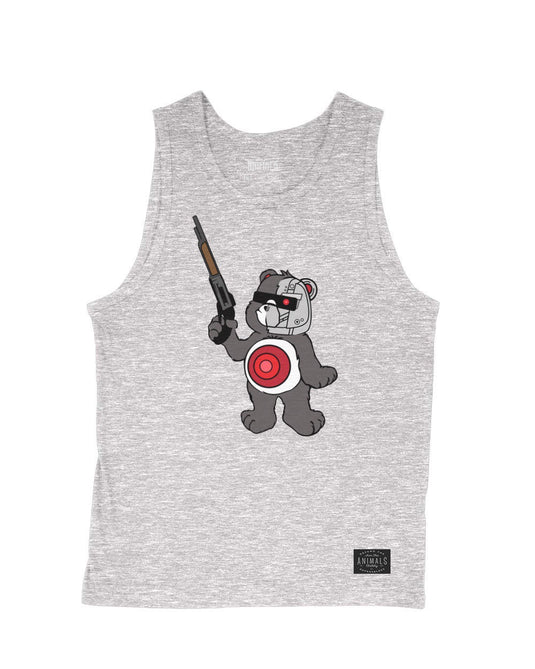 Men's | B-800 Judgement Bear | Tank Top - Arm The Animals Clothing Co.