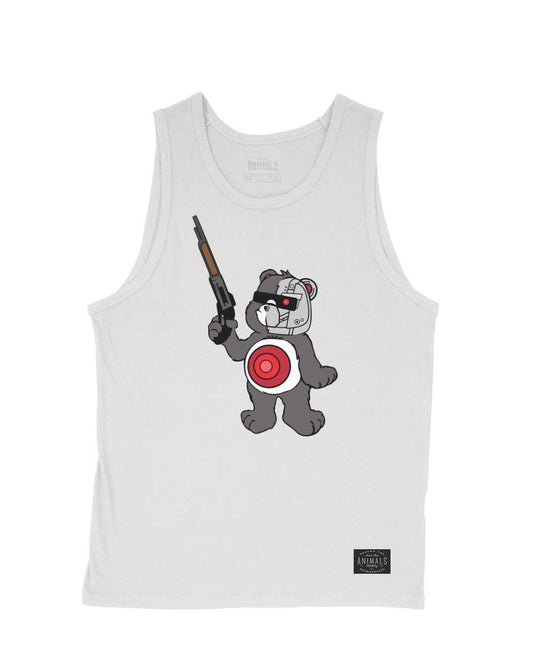 Men's | B-800 Judgement Bear | Tank Top - Arm The Animals Clothing Co.