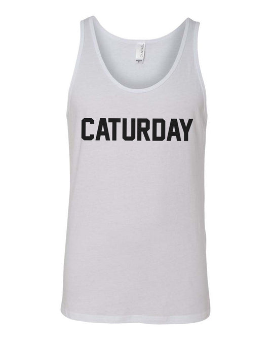 Men's | Caturday | Tank Top - Arm The Animals Clothing Co.