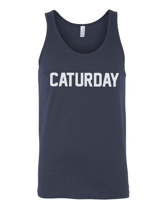 Men's | Caturday | Tank Top - Arm The Animals Clothing Co.
