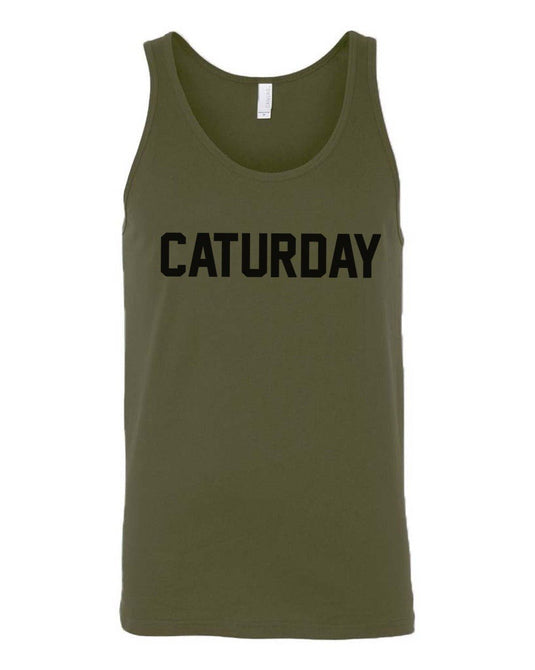 Men's | Caturday | Tank Top - Arm The Animals Clothing Co.