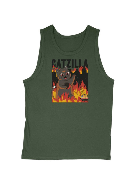 Men's | Catzilla | Tank Top - Arm The Animals Clothing Co.