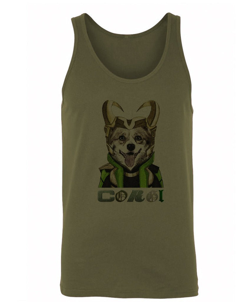 Load image into Gallery viewer, Men&#39;s | Corgi Variant | Tank Top - Arm The Animals Clothing Co.
