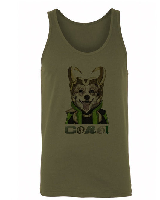 Men's | Corgi Variant | Tank Top - Arm The Animals Clothing Co.