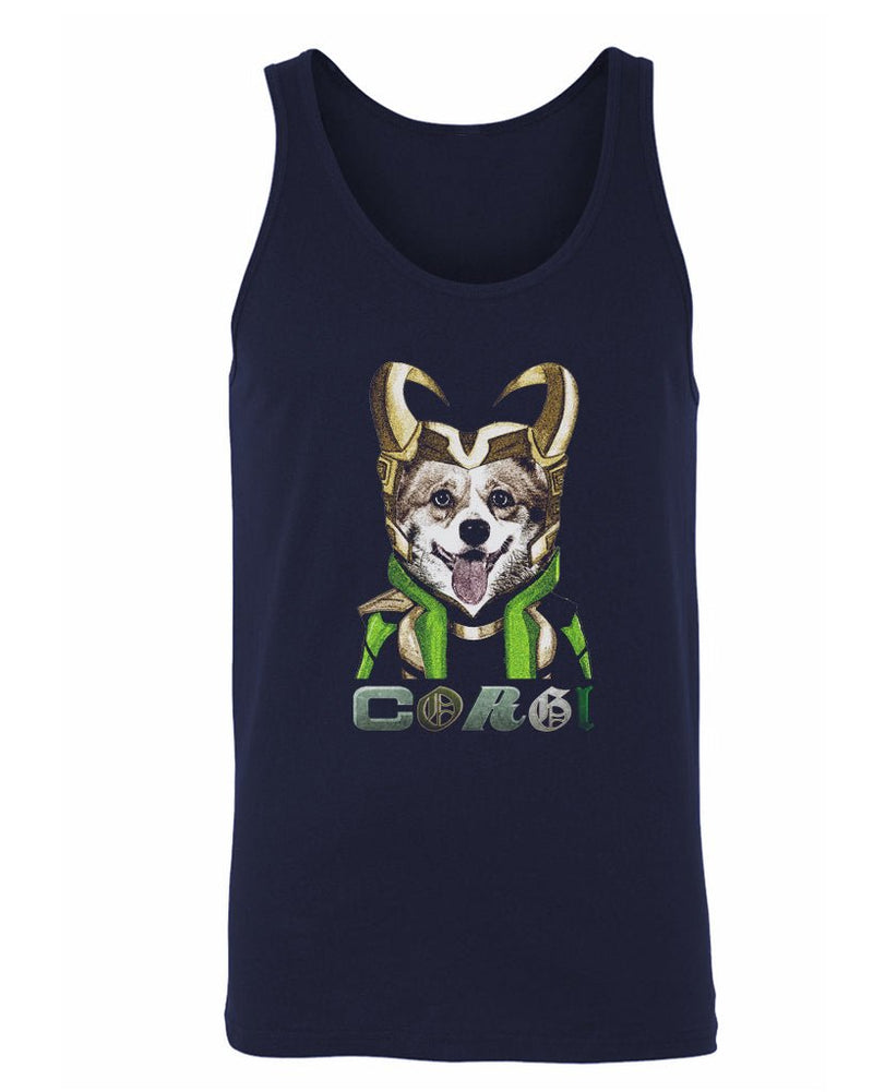 Load image into Gallery viewer, Men&#39;s | Corgi Variant | Tank Top - Arm The Animals Clothing Co.
