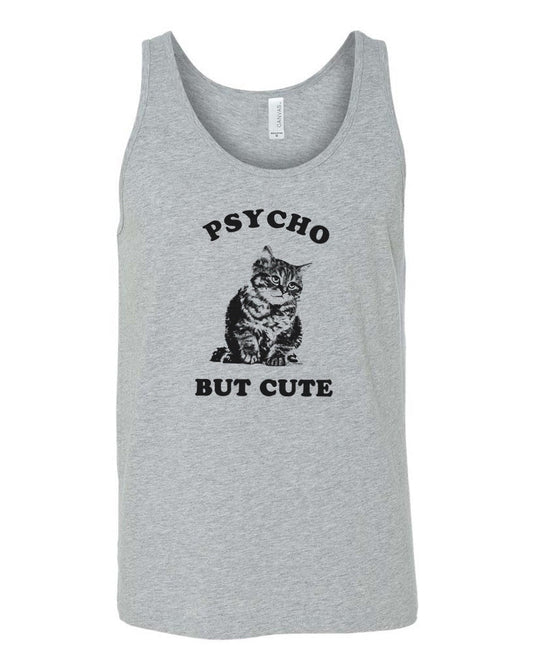 Men's | Cute But Psycho | Tank Top - Arm The Animals Clothing Co.