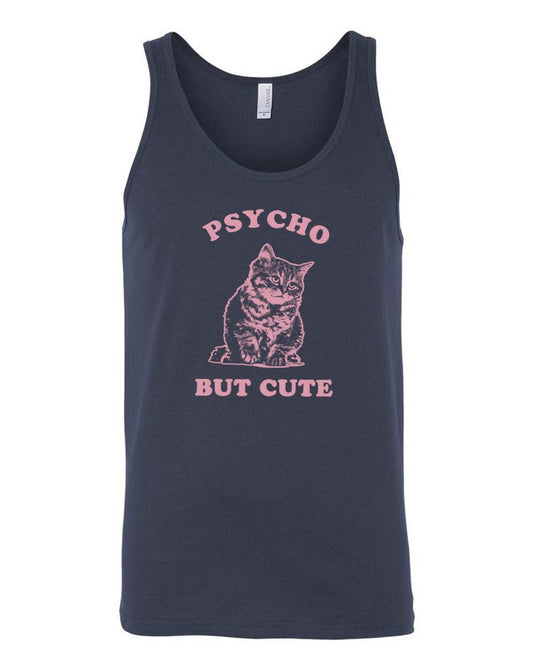 Men's | Cute But Psycho | Tank Top - Arm The Animals Clothing Co.