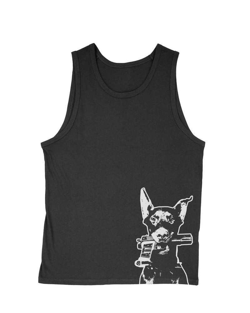 Load image into Gallery viewer, Men&#39;s | Doberman Pistol | Tank Top - Arm The Animals Clothing Co.
