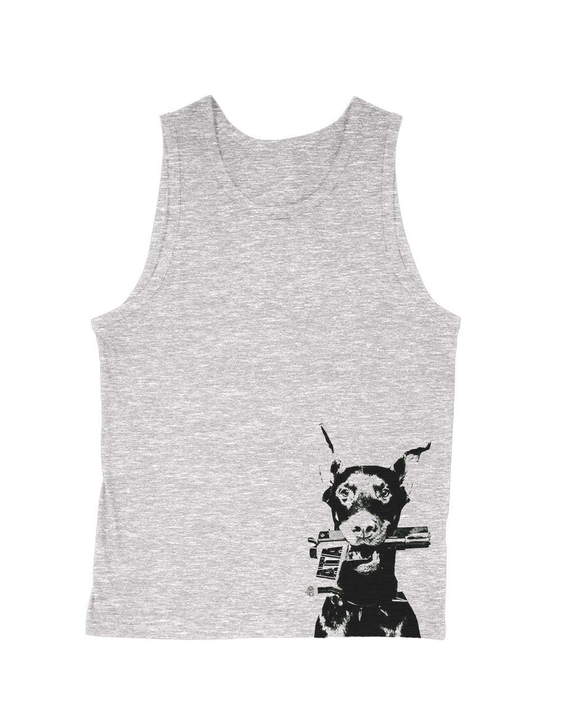 Load image into Gallery viewer, Men&#39;s | Doberman Pistol | Tank Top - Arm The Animals Clothing Co.
