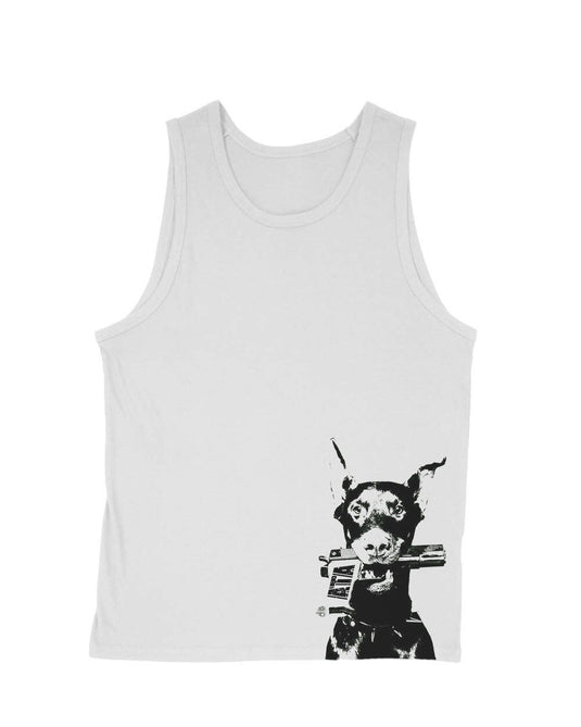 Men's | Doberman Pistol | Tank Top - Arm The Animals Clothing Co.