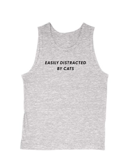 Men's | Easily Distracted Cat | Tank Top - Arm The Animals Clothing Co.