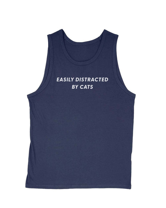 Men's | Easily Distracted Cat | Tank Top - Arm The Animals Clothing Co.