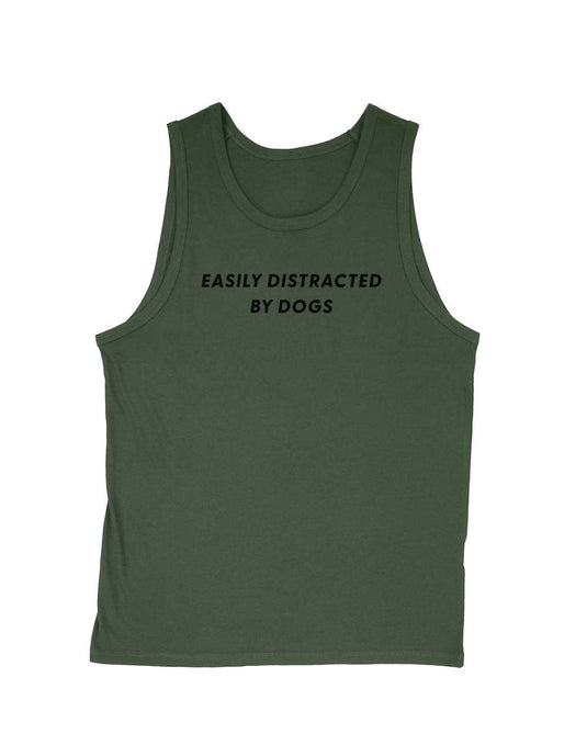 Men's | Easily Distracted Dog | Tank Top - Arm The Animals Clothing Co.