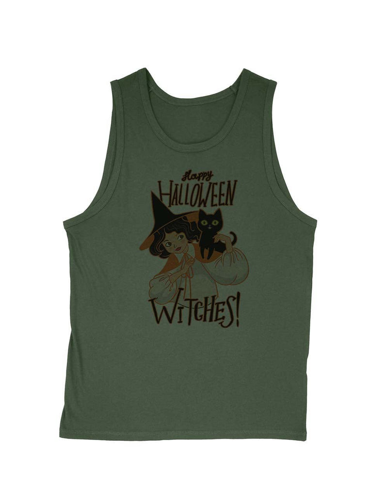 Load image into Gallery viewer, Men&#39;s | Happy Halloween WITCHES | Tank Top - Arm The Animals Clothing Co.
