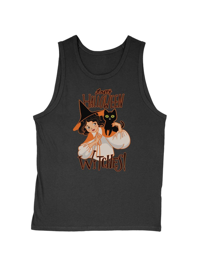 Load image into Gallery viewer, Men&#39;s | Happy Halloween WITCHES | Tank Top - Arm The Animals Clothing Co.
