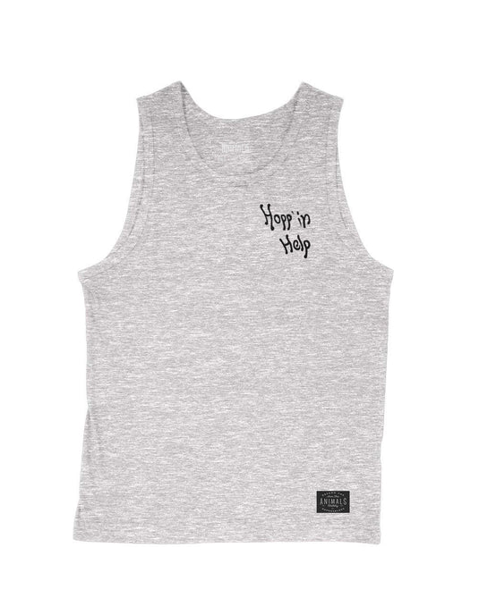 Men's | Hopp'in Help Mission | Tank Top - Arm The Animals Clothing LLC