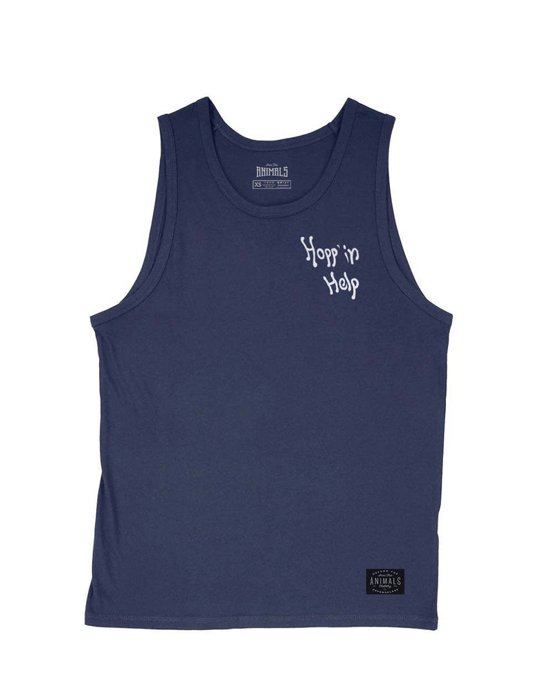 Load image into Gallery viewer, Men&#39;s | Hopp&#39;in Help Mission | Tank Top - Arm The Animals Clothing LLC
