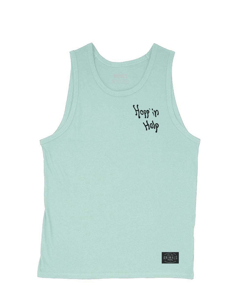 Load image into Gallery viewer, Men&#39;s | Hopp&#39;in Help Mission | Tank Top - Arm The Animals Clothing LLC
