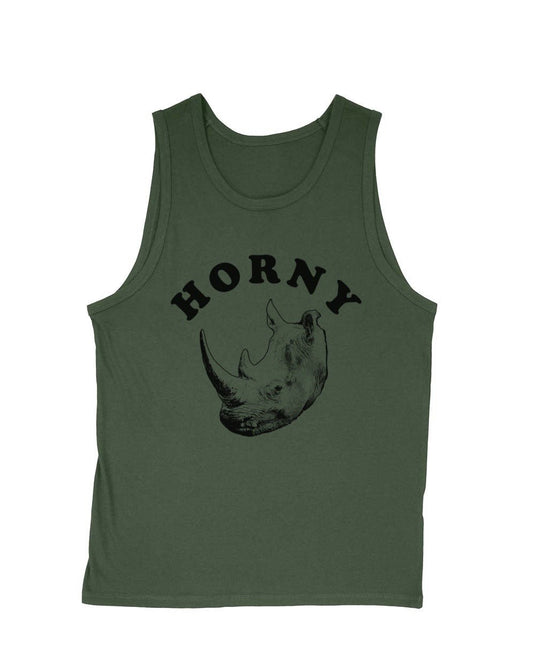 Men's | Horny Rhino | Tank Top - Arm The Animals Clothing Co.