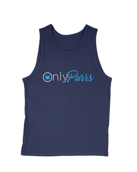 Men's | Only Purrs | Tank Top - Arm The Animals Clothing Co.