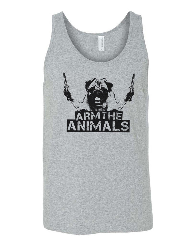 Load image into Gallery viewer, Men&#39;s | Pug Don&#39;t Play | Tank Top - Arm The Animals Clothing Co.
