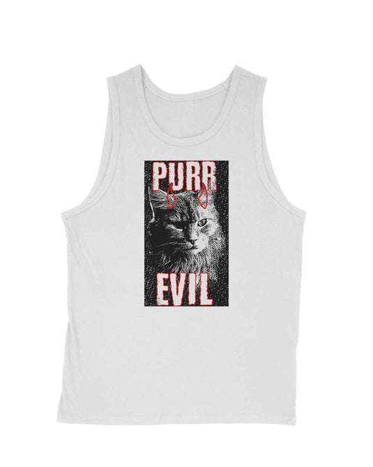 Men's | Purr Evil | Tank Top - Arm The Animals Clothing Co.