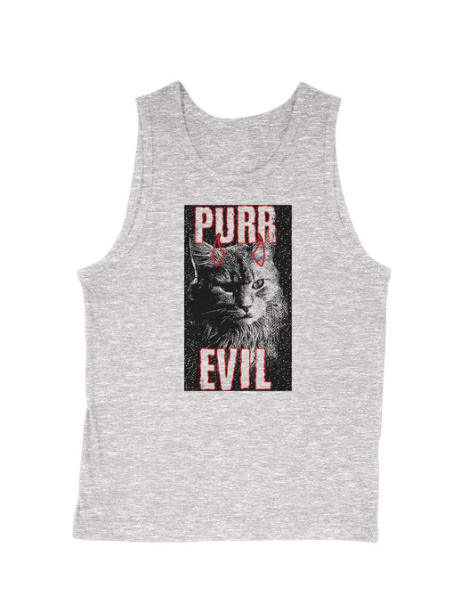Men's | Purr Evil | Tank Top - Arm The Animals Clothing Co.
