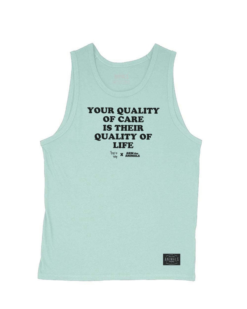 Load image into Gallery viewer, Men&#39;s | Quality Of Care | Tank Top - Arm The Animals Clothing LLC
