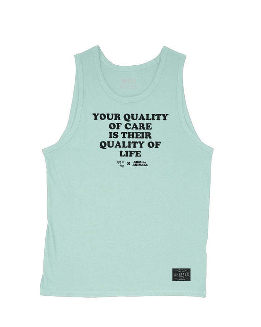 Men's | Quality Of Care | Tank Top - Arm The Animals Clothing LLC