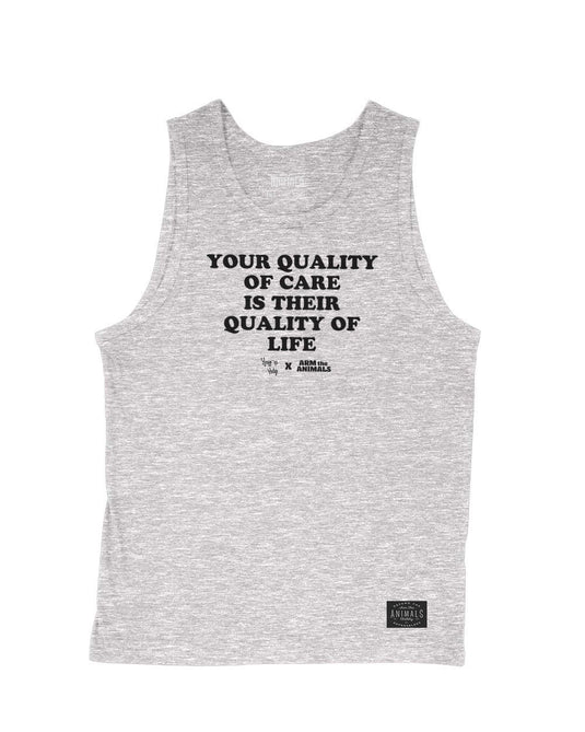Men's | Quality Of Care | Tank Top - Arm The Animals Clothing LLC