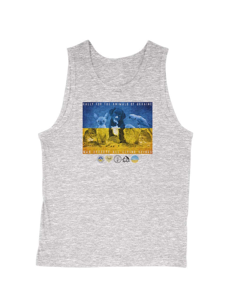 Load image into Gallery viewer, Men&#39;s | Rally For Ukraine | Tank Top - Arm The Animals Clothing Co.
